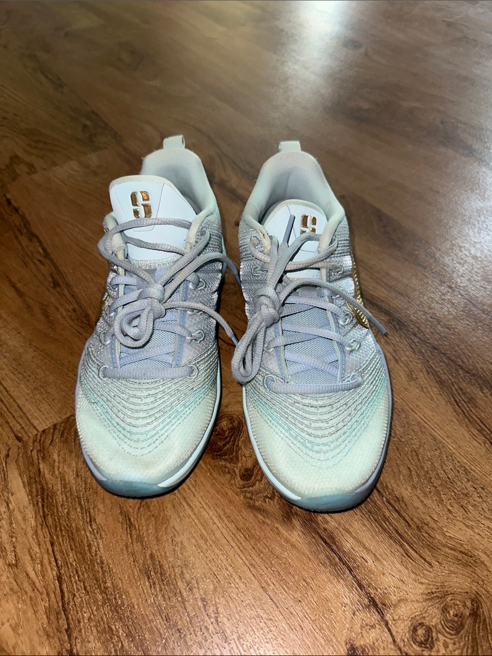 Light Green Youth Athletic Sneakers - Brand: Nike